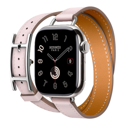 Apple Watch Hermes 11, 42mm, Silver, Hapi Double Tour, Mauve Pale 